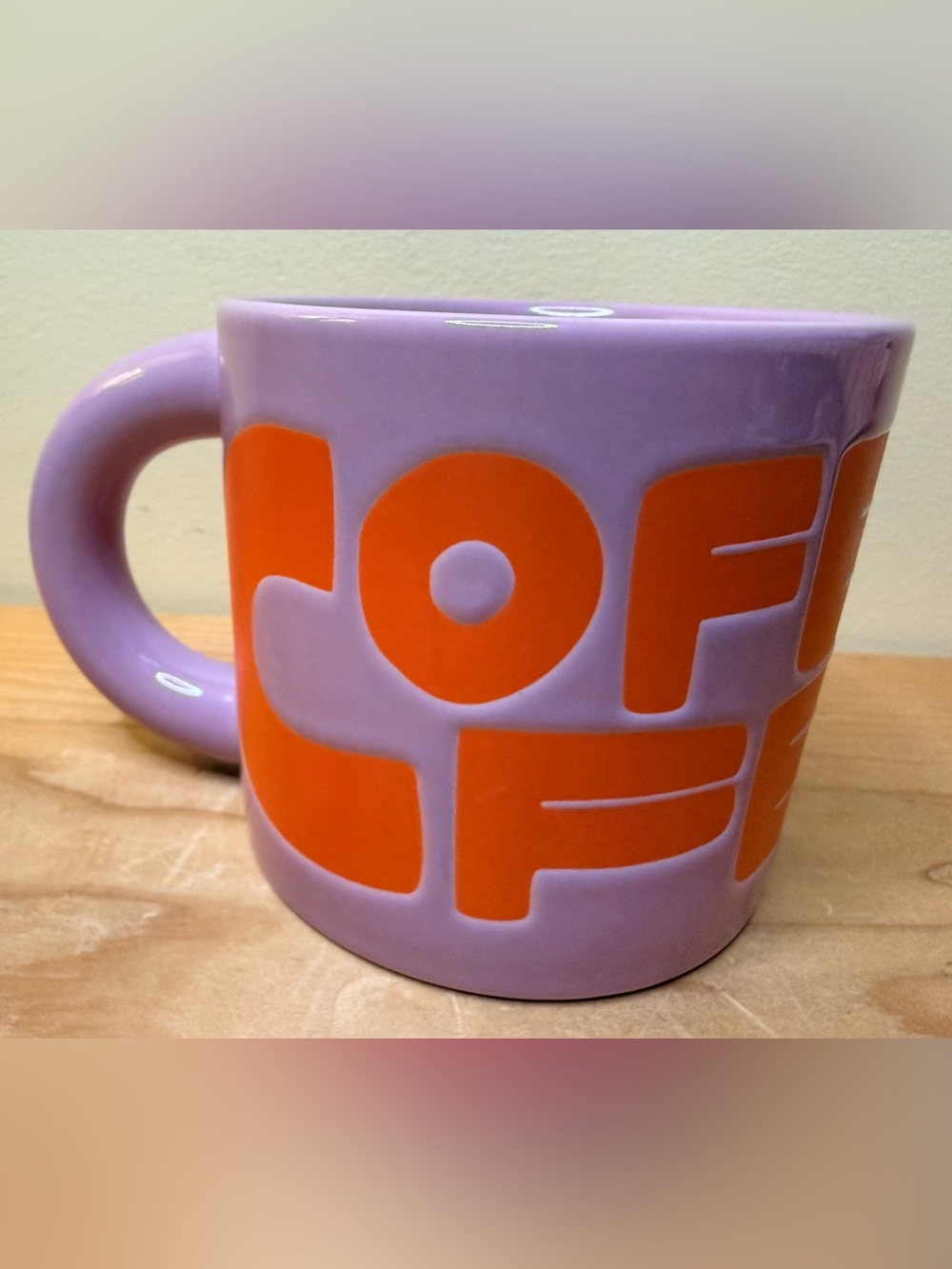 Starbucks 2026 Coffee For All Ceramic Mug Cup 12 oz Lilac & Orange Ltd Ed NEW!